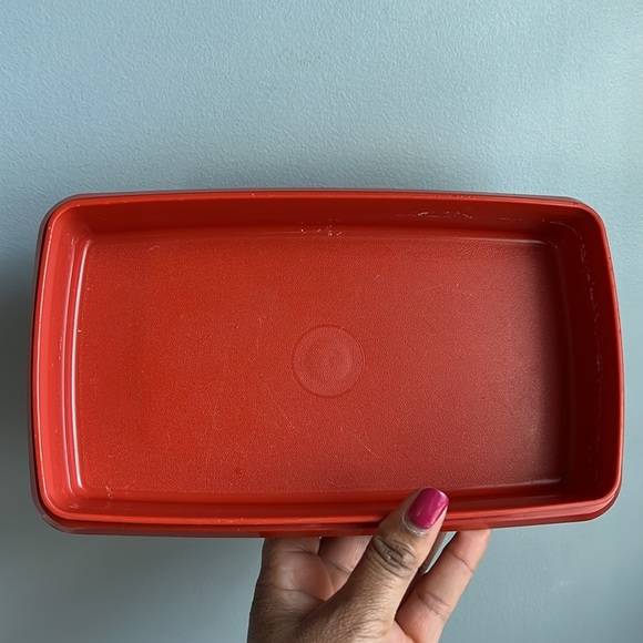 Vintage Tupperware Rectangle Storage Container and Small Snack Container Bundle - Picture 8 of 10